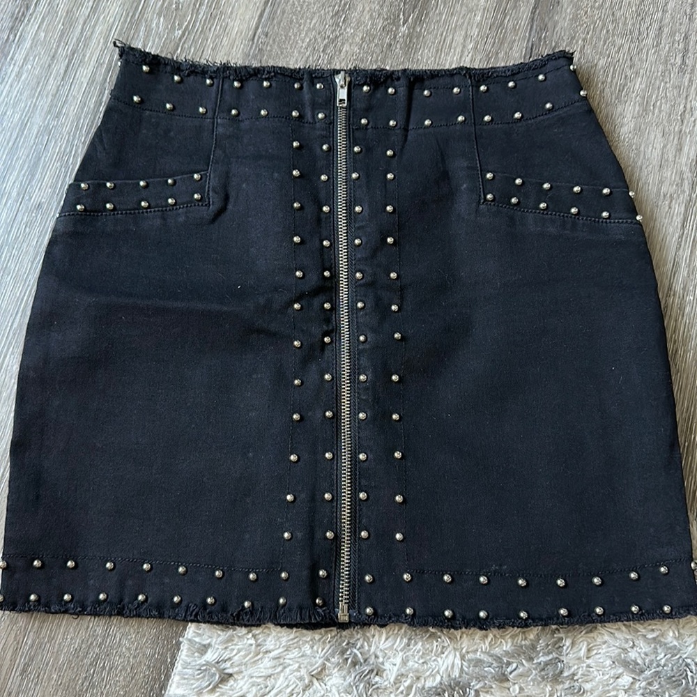 Forever 21 Studded Black Skirt
